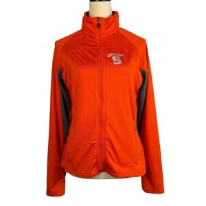 Syracuse Orange Full Zip Track Jacket Athletic Activewear Womens Large